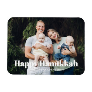 Imán Imagen de foto moderna personalizada con texto Han