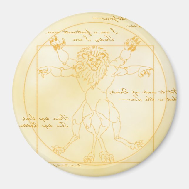 IMÁN IMAGEN DE LEOMORFIA DA VINCI (Frente)