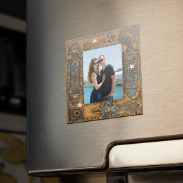 Imán Imagen de marco de la llave del esqueleto antiguo 