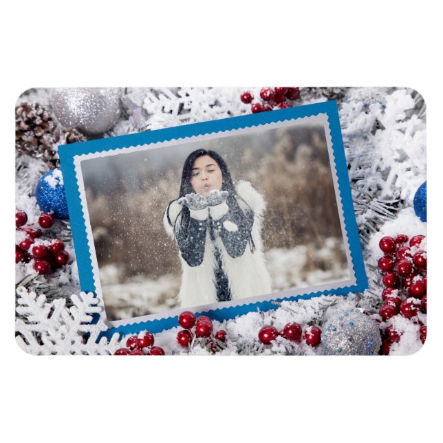 Imán IMAGEN DE Navidades personalizados FOTOGRÁFICOS (Horizontal)