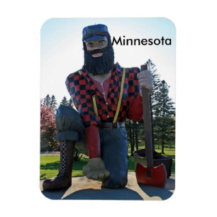 Imán Imagen de Paul Bunyan 3"x4"
