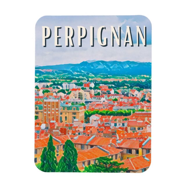 Imán Imagen de Perpignan (Vertical)