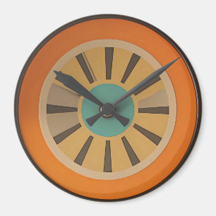 Imán Imagen de reloj de naranja futurista atómica