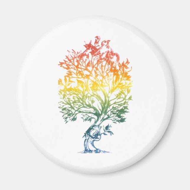 Imán Imagen de un árbol de armas (Frente)