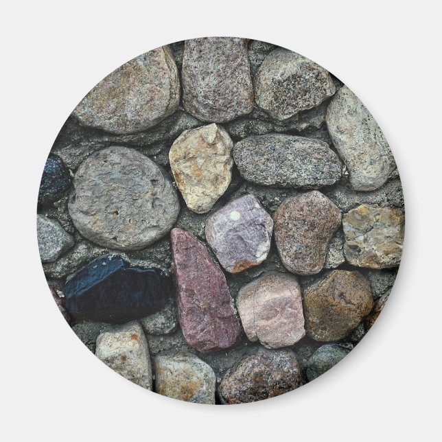 Imán Imagen de una roca variegada (Frente)