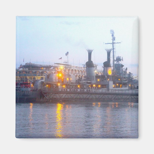 IMÁN IMAGEN DE USS KIDD (Frente)