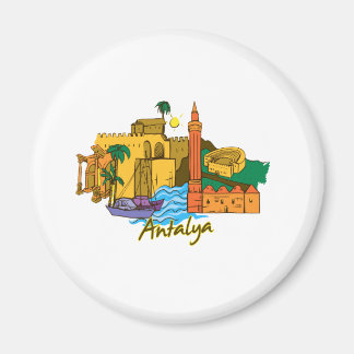 Imán imagen de vacaciones de viaje de antalya.png