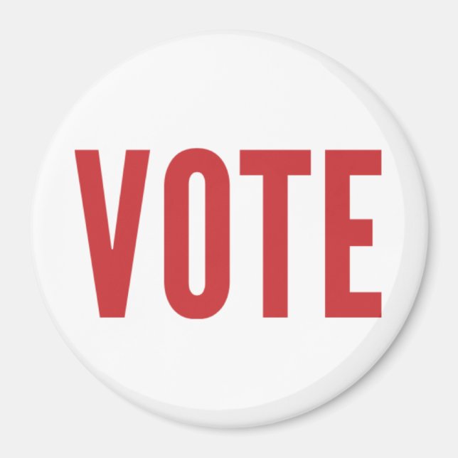 Imán IMAGEN DE VOTACIÓN - Rojo (Frente)