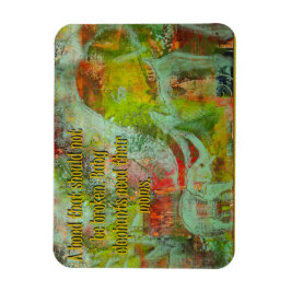 Imán Imagen del elefante Magnet con un mensaje!