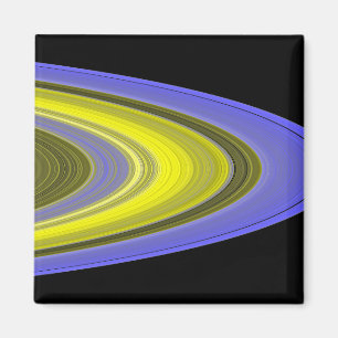 Imán imagen del Falso-color de los anillos de Saturn