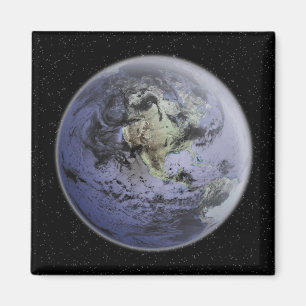 Imán Imagen digitalmente mejorada de la Tierra Plena