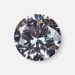 Imán Imagen Elegante de Diamante con facetas