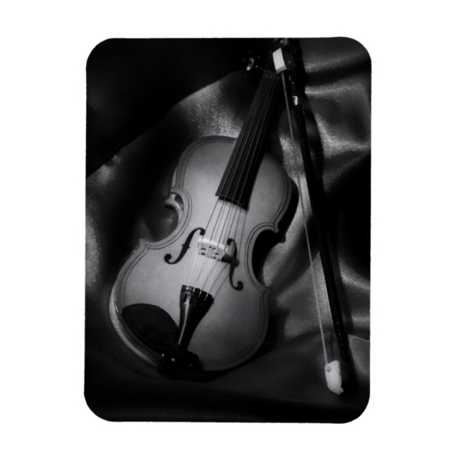 Imán Imagen en blanco y negro de una viola (Vertical)