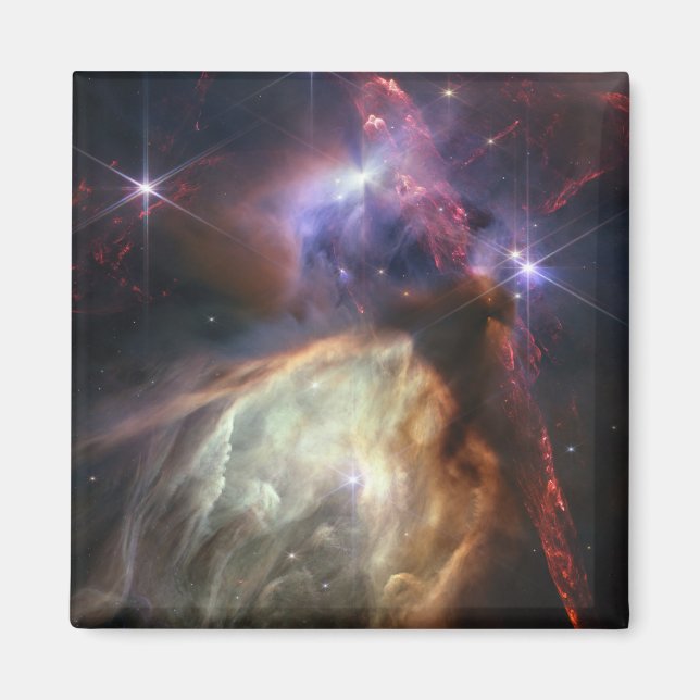 Imán Imagen JWST de las estrellas de Rho Ophiuchi (Frente)