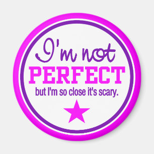 Imán IMAGEN NO PERFECTO - rosa / púrpura