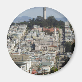 Imán Imagen panorámica de la Torre Coit