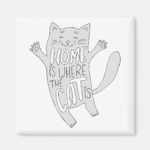 Imán Imágenes de gato Personalizado dibujadas a mano ad