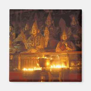 Imán Imágenes de lamas en el Monasterio de Sara, Lhasa,