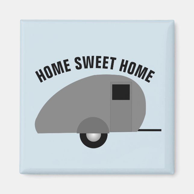 IMÁN IMÁGENES DE TRANSPORTE DE CAMPING CASERO CASERO CA (Frente)