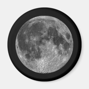 Imán Imágenes lunares de luna llena desde el espacio ex