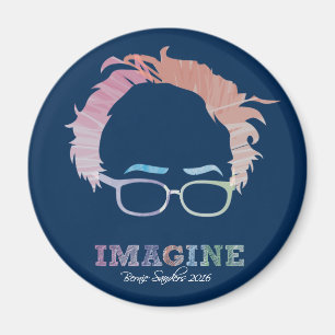 Imán Imagine Bernie Sanders 2016 - acuarelas