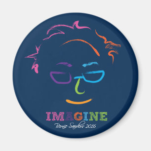 Imán Imagine Bernie Sanders 2016 - pinceladas
