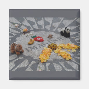 Imán Imagine Strawberry Fields Central Park NYC foto