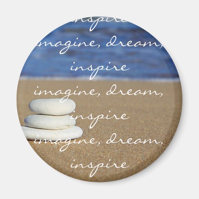 Imán Imaginen, Sueño, Inspire Magnet (Frente)