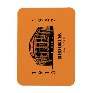 Imán "Imán de 3x4 del campo de Ebbets"