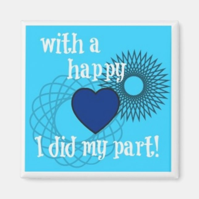 Imán ¡¡¡imán de gráfico de trabajo!!! (Frente)