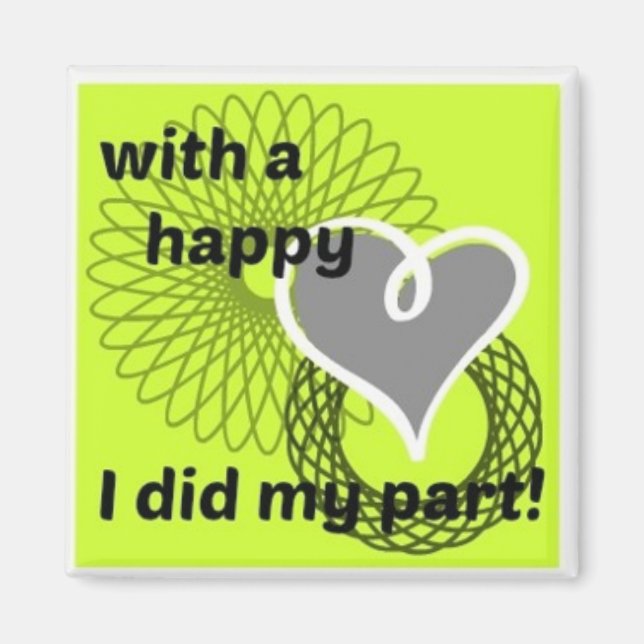 Imán ¡¡¡imán de gráfico de trabajo!!! (Frente)