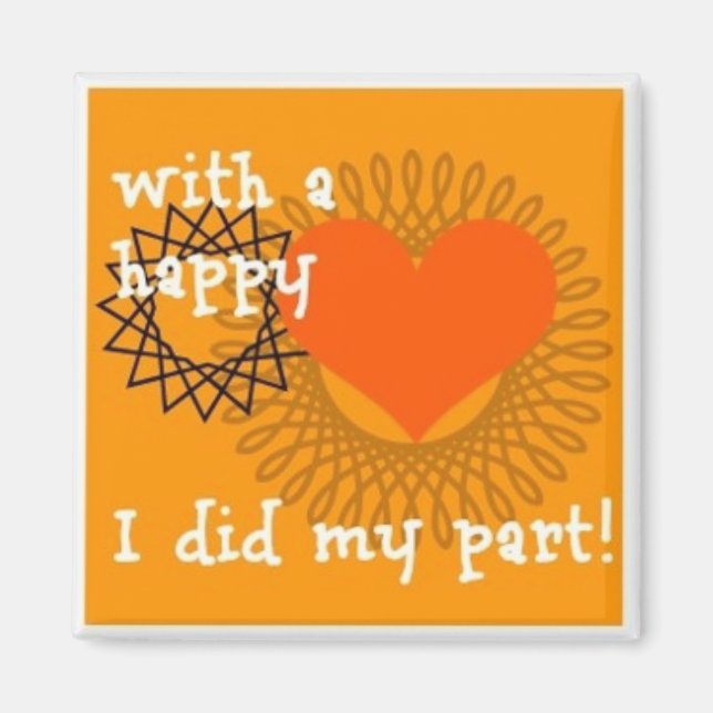 Imán ¡¡¡imán de gráfico de trabajo!!! (Frente)