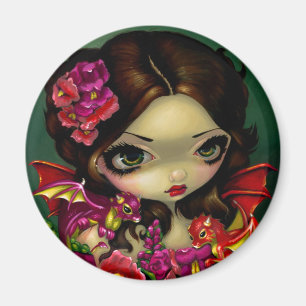 Imán "Imán de la hada de Snapdragon"