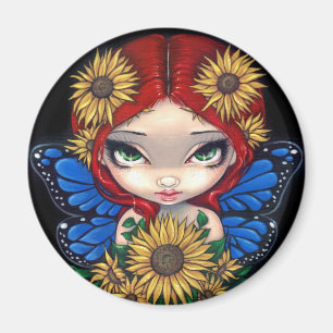 Imán "Imán de la hada del girasol"