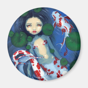Imán "Imán de la sirena de la charca de Koi"