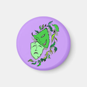 IMÁN ¡IMÁN DE LOS ARTES DEL DRAMA MASKS-THEATRE DE LA