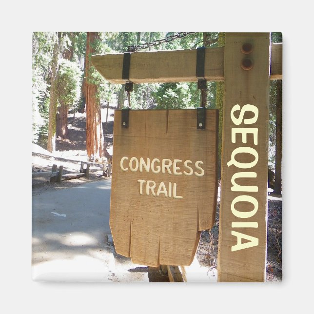 Imán ¡Imán de Senderos Sequoia/Congreso! (Frente)