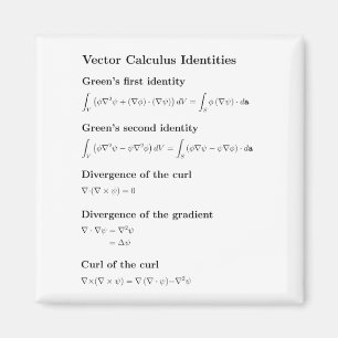 Imán Imán: identidades de cálculo vectorial