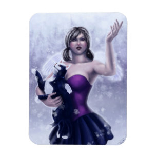 Imán "Imán superior de los ángeles de la nieve"
