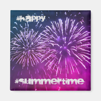 Imán Iman violet fireworks summer night