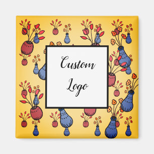 Imán imanes cuadrados con el logotipo del personalizado