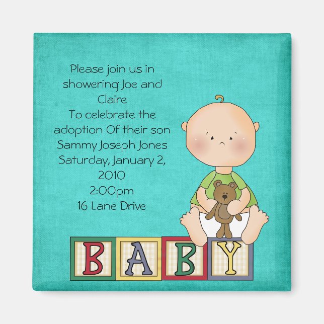 Imán imanes de adopción (Frente)