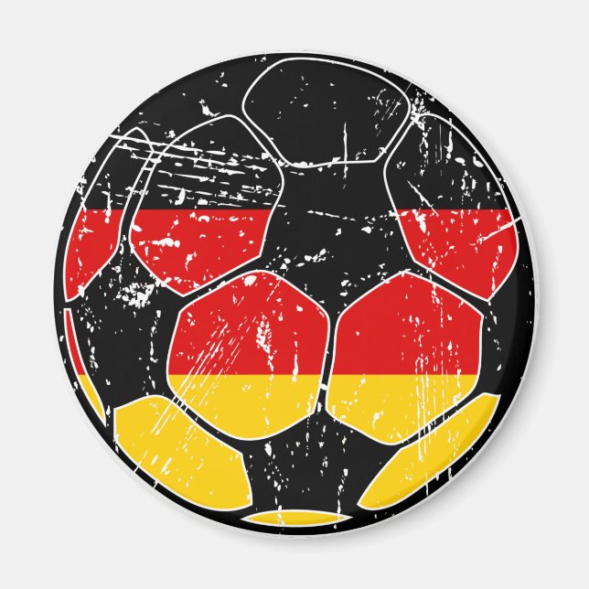 Imán imanes de bolas de fútbol de Alemania Occidental (Frente)