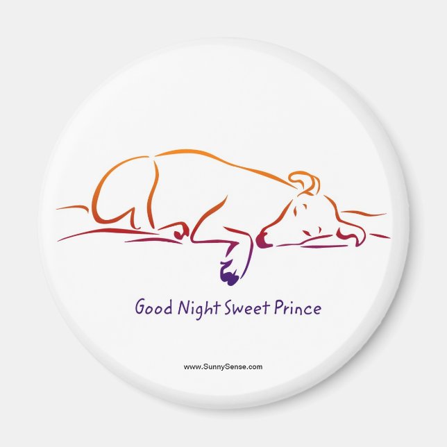 Imán Imanes de Good Night Sweet Prince (Frente)