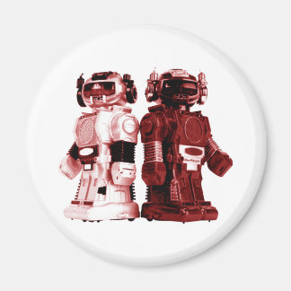 Imán imanes de robots rojos