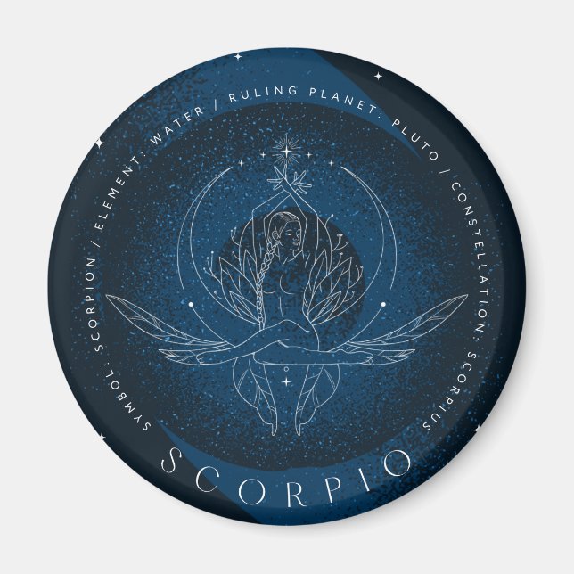 Imán Imanes de señalización zodiaco (Frente)