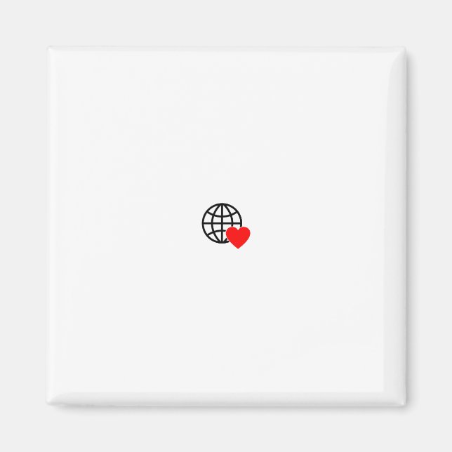 Imán Imanes de texto personalizado | Logo. Cita. Decora (Frente)