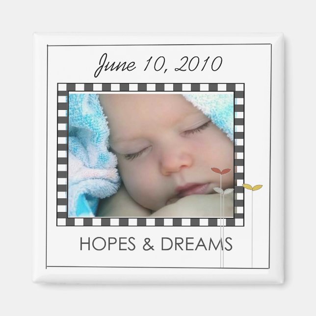 Imán imanes fotográficos (Frente)