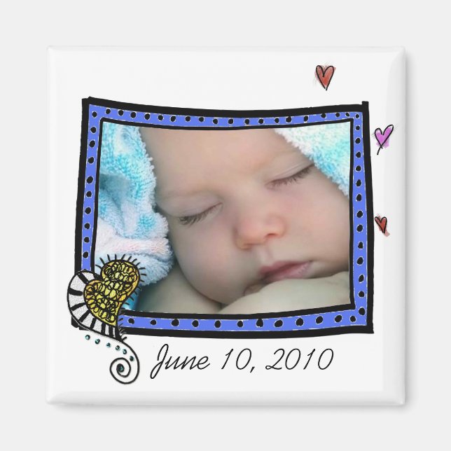 Imán imanes fotográficos (Frente)