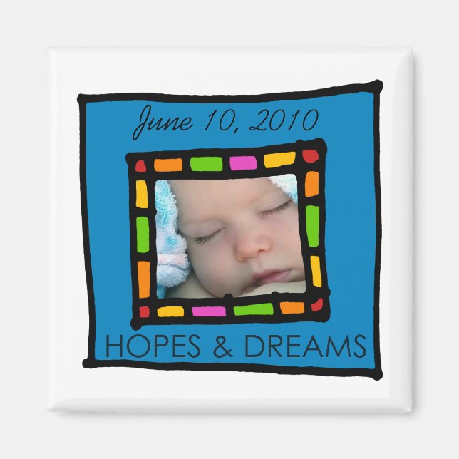 Imán imanes fotográficos (Frente)